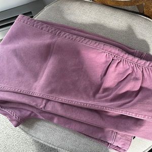 WHBM Mauve high rise skinny crop